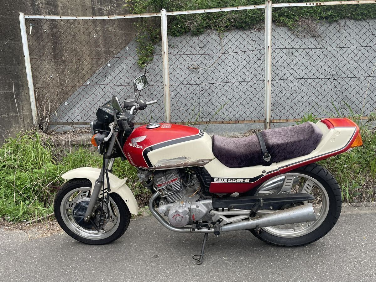 ！引き取り限定！HONDA CB125T 125cc CBX550 仕様 カスタム 福岡 不動 ジャンク レストアベース 現状  鍵書類有の画像1