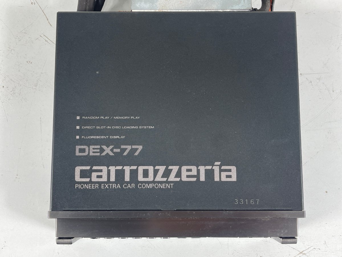 PIONEER carrozzeria DEX-77 カーステレオ CDデッキ 元箱 取扱説明書 付き ロンサムカーボーイ 旧車 当時物 【ジャンク品】の画像3
