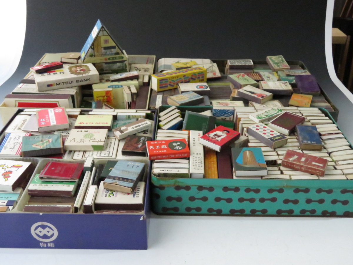 dy8635-R** retro old matchbox collection collector .. large amount exhibition **