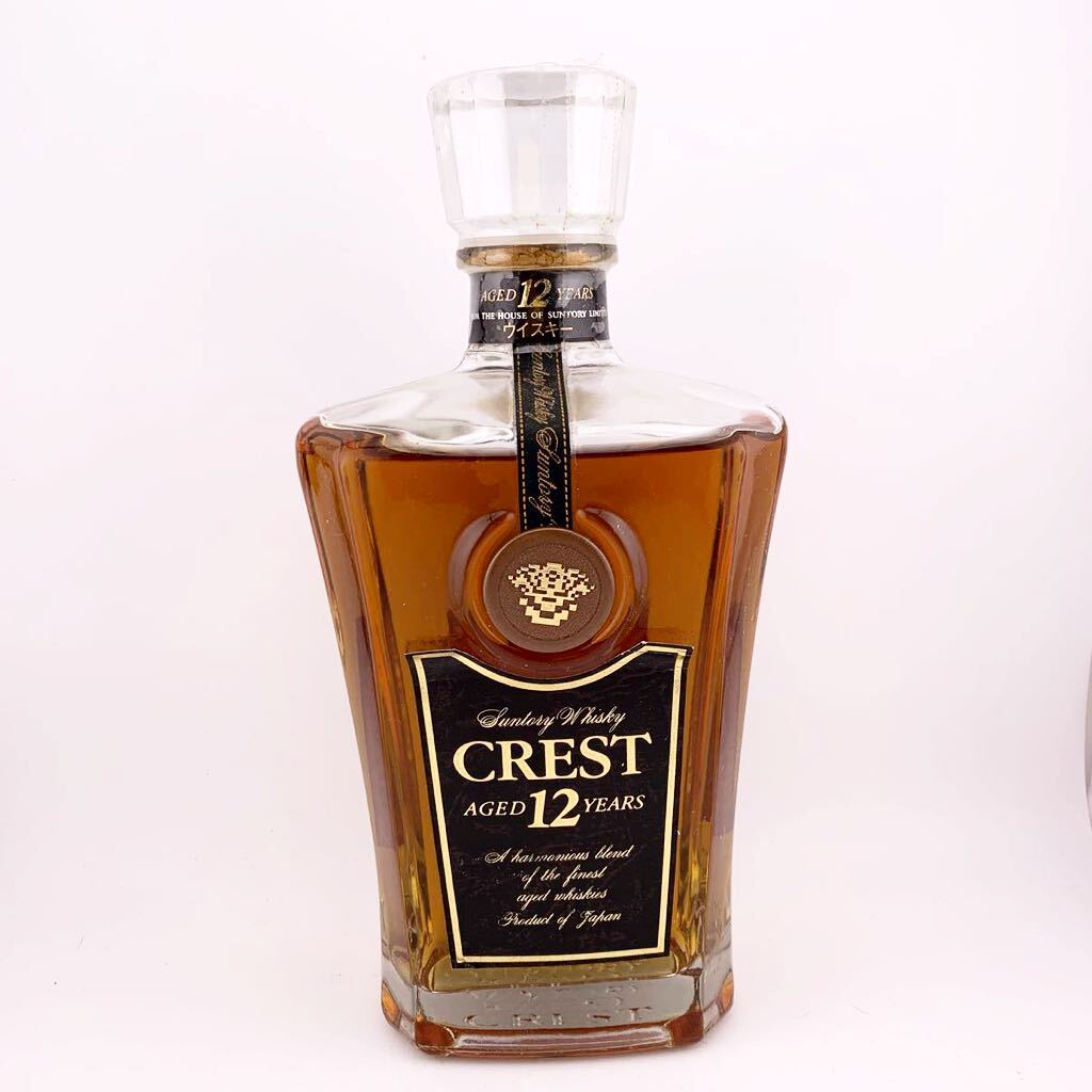 ●訳あり● 古酒 SUNTORY WHISKY CREST サントリー ウイスキー クレスト 12年　700ml 43% 【S81124-631】_画像1