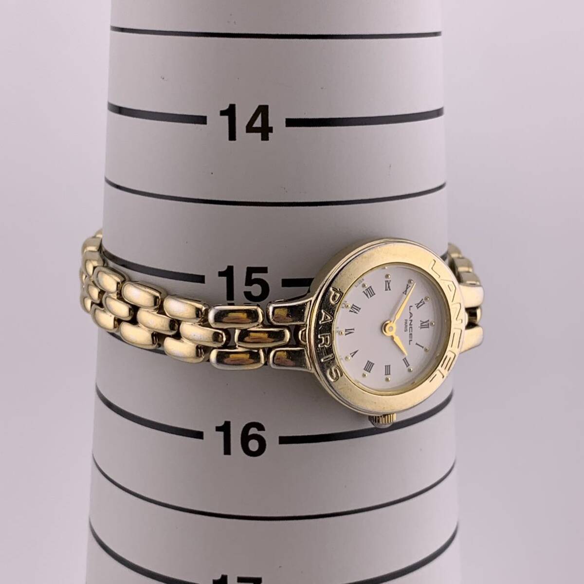 LANCEL ランセル 腕時計 クォーツ PARIS ゴールド カラー レディース アンティーク ファッション【S81012-573】の画像8