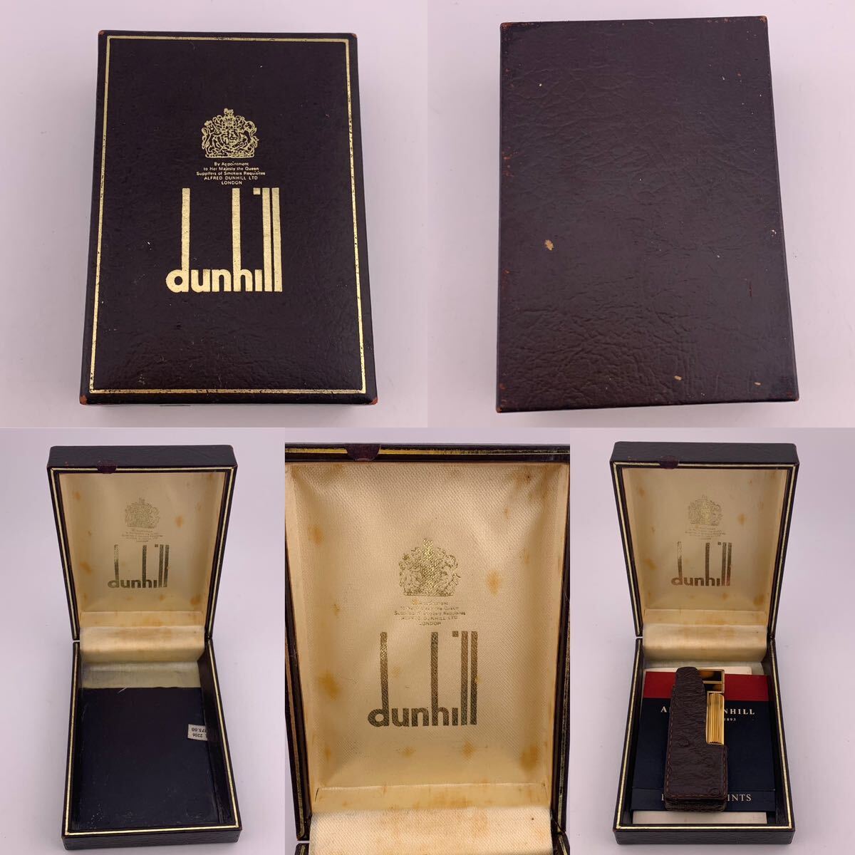 dunhill ダンヒル US.RE 24163 PATENTEDライター ガスライター 喫煙具 喫煙グッズ 付属品 箱付 ※着火未確認 【S81112-639】の画像9