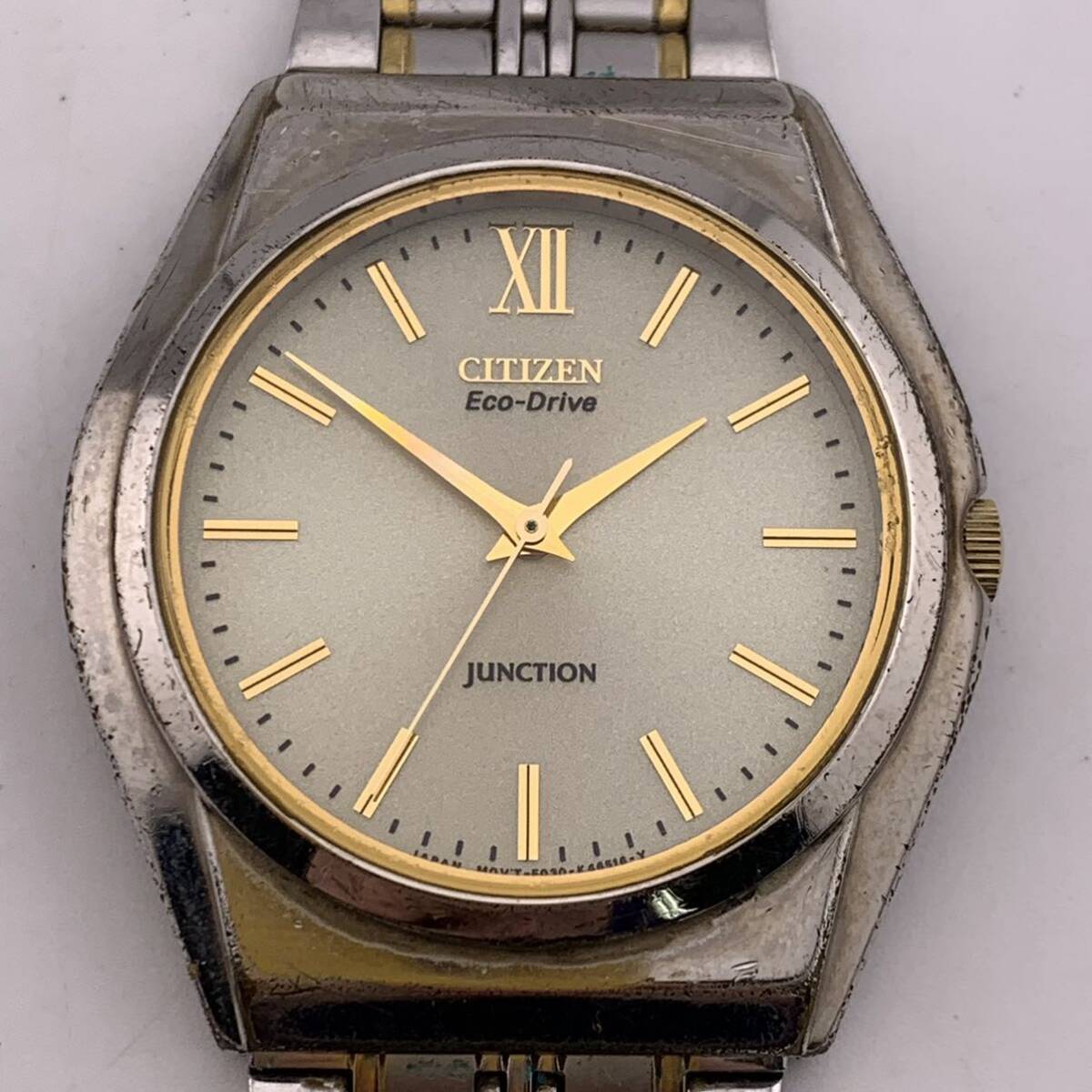 ★稼働品★ CITIZEN シチズン Eco-Drive JUNCTION E030-K14897 CK GN-0-S 腕時計 【S81151-650】_画像4