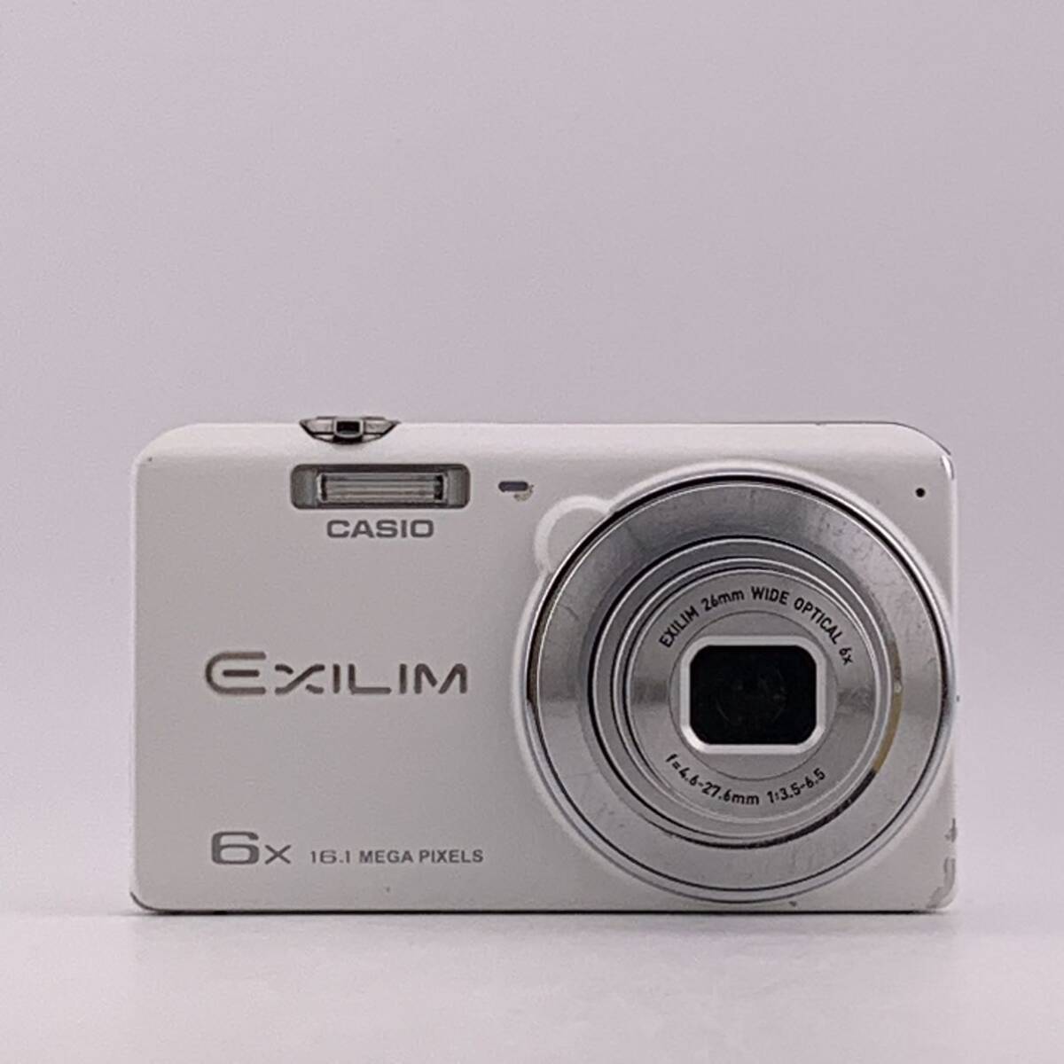 CASIO EX-ZS25 EXILIM 6x 16.1 MEGA PIXELS ホワイト コンパクトデジタルカメラ デジカメ バッテリー 充電器　【S81187-665】_画像3