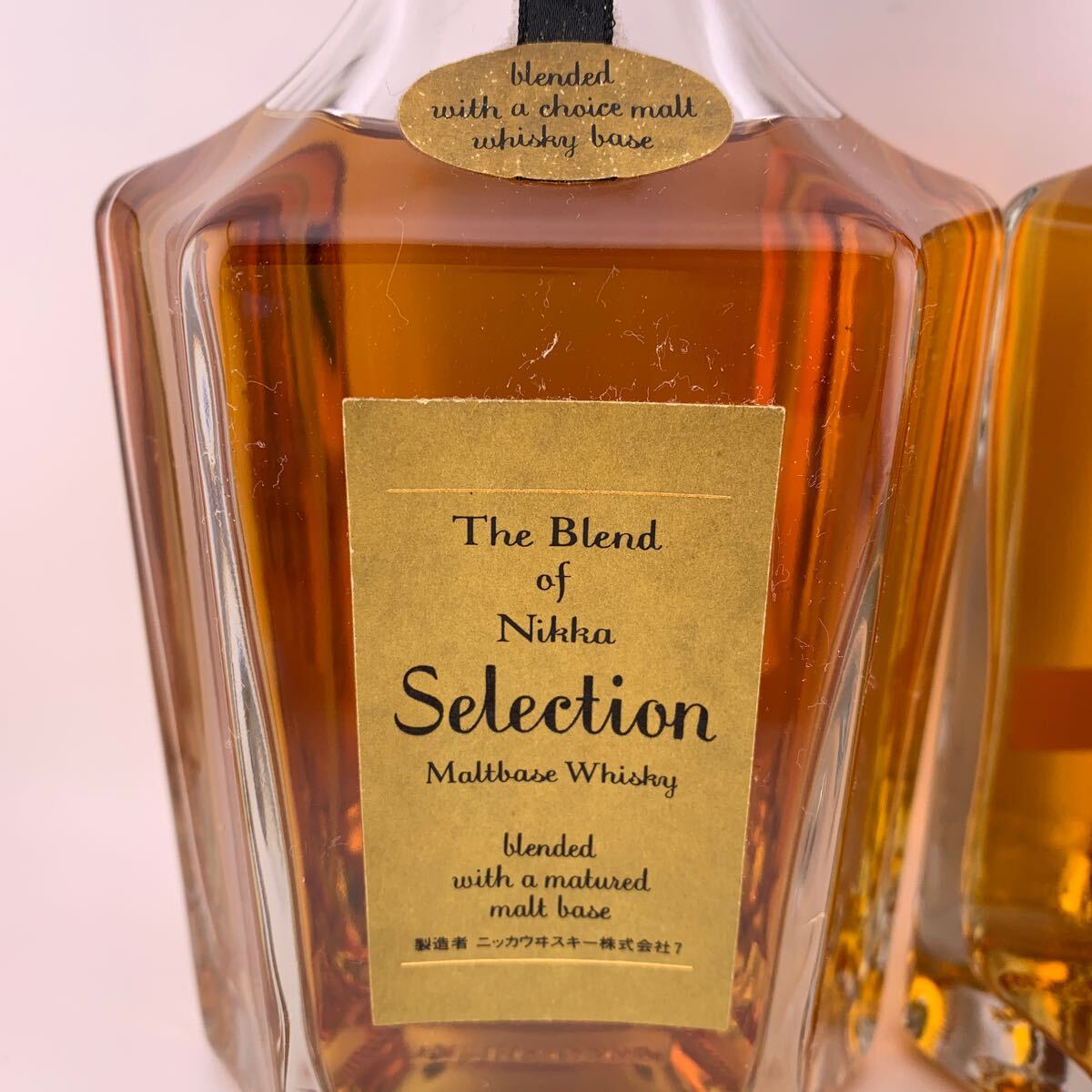 ●訳あり● 古酒 2点 NIKKA WHISKEY ニッカ ウイスキー The Blend of Nikka Selection Maltbase Whisky 660ml 45% 【S81198-662】_画像4