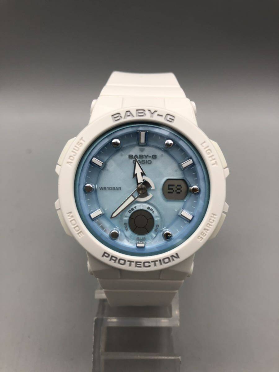 T04112 CASIO【カシオ】BABY-G 5570 BGA-250 デジタル＆アナログ ライトブルー_画像1