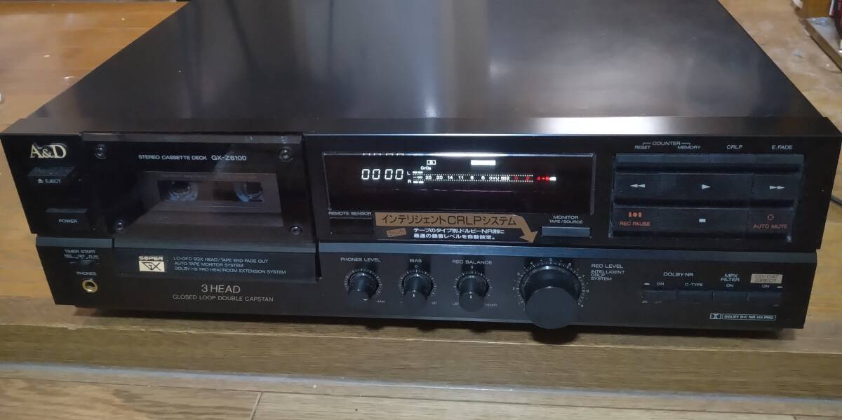 A＆D AKAI カセットデッキ GX-Z6100 動作良好の画像1