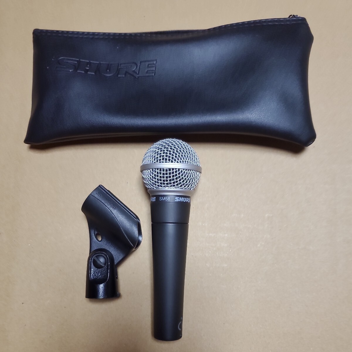 マイク Shure SM58－LCE ボーカル用ダイナミックマイクロフォン 動作確認済み 極上美品 Αの画像1