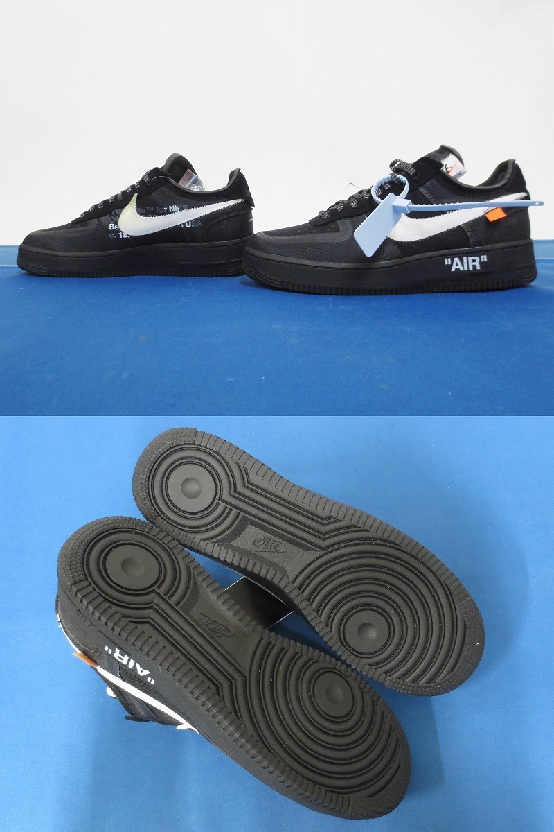 未使用★OFF-WHITE × NIKE THE 10 : NIKE AIR FORCE 1 LOW 27.5cm BLACK AO4606-001 [オフホワイト×ナイキ エアフォース1/AF1] (5451)の画像3