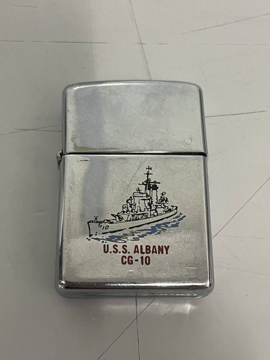 D04065 ZIPPO ジッポ U.S.S.ALBANY CG-10 ヴィンテージ 希少の画像1