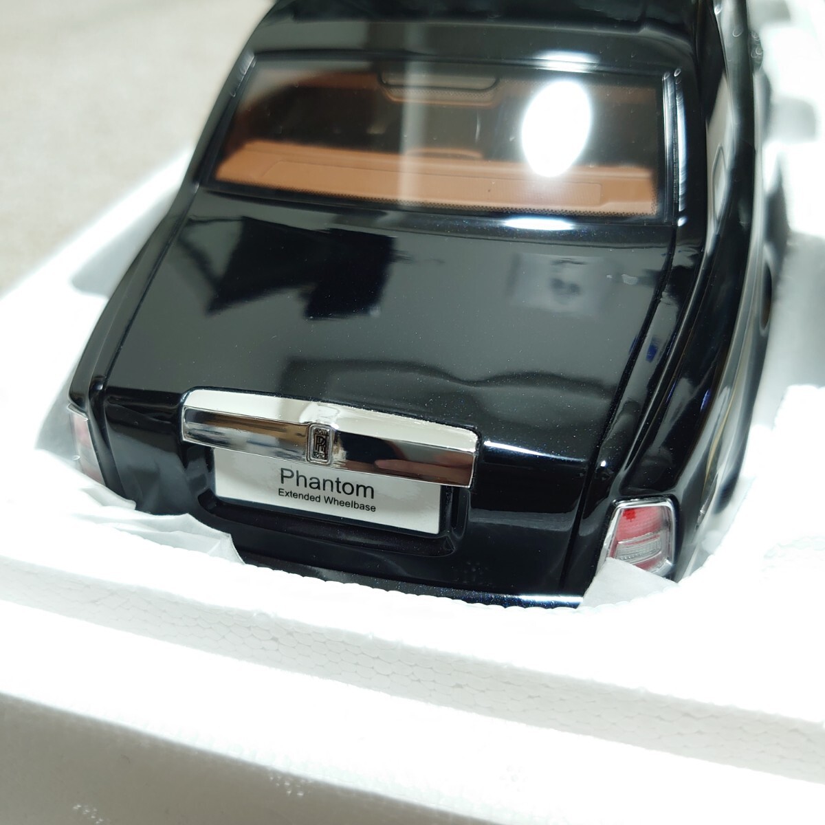 京商 KYOSHO 1/18 Rolls Royce ロールスロイス ファントム EWB ダイアモンド ブラック 08841DBKの画像8