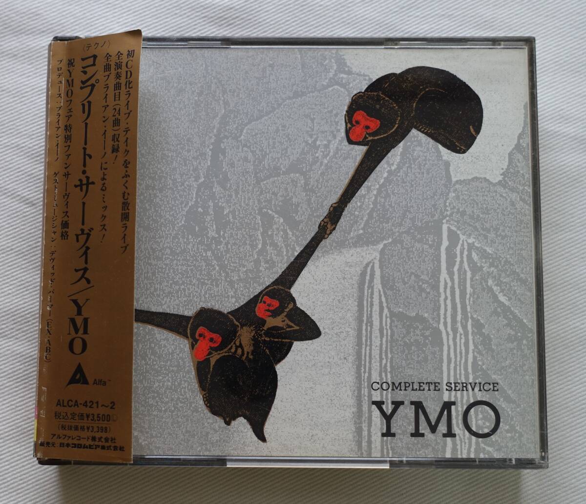 CD-＊M28■YMO コンプリートサーヴィス 帯付 ALCA-421～2 Complete Service ブライアンイーノ■_画像1