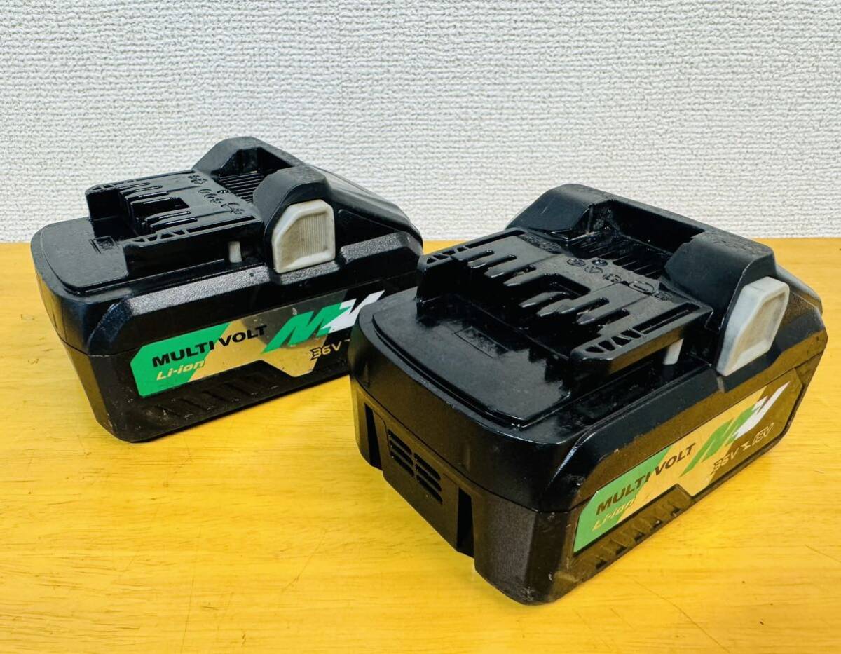 HiKOKI ハイコーキ バッテリー BSL36B18 充電工具2台セットジャンク品。。_画像8