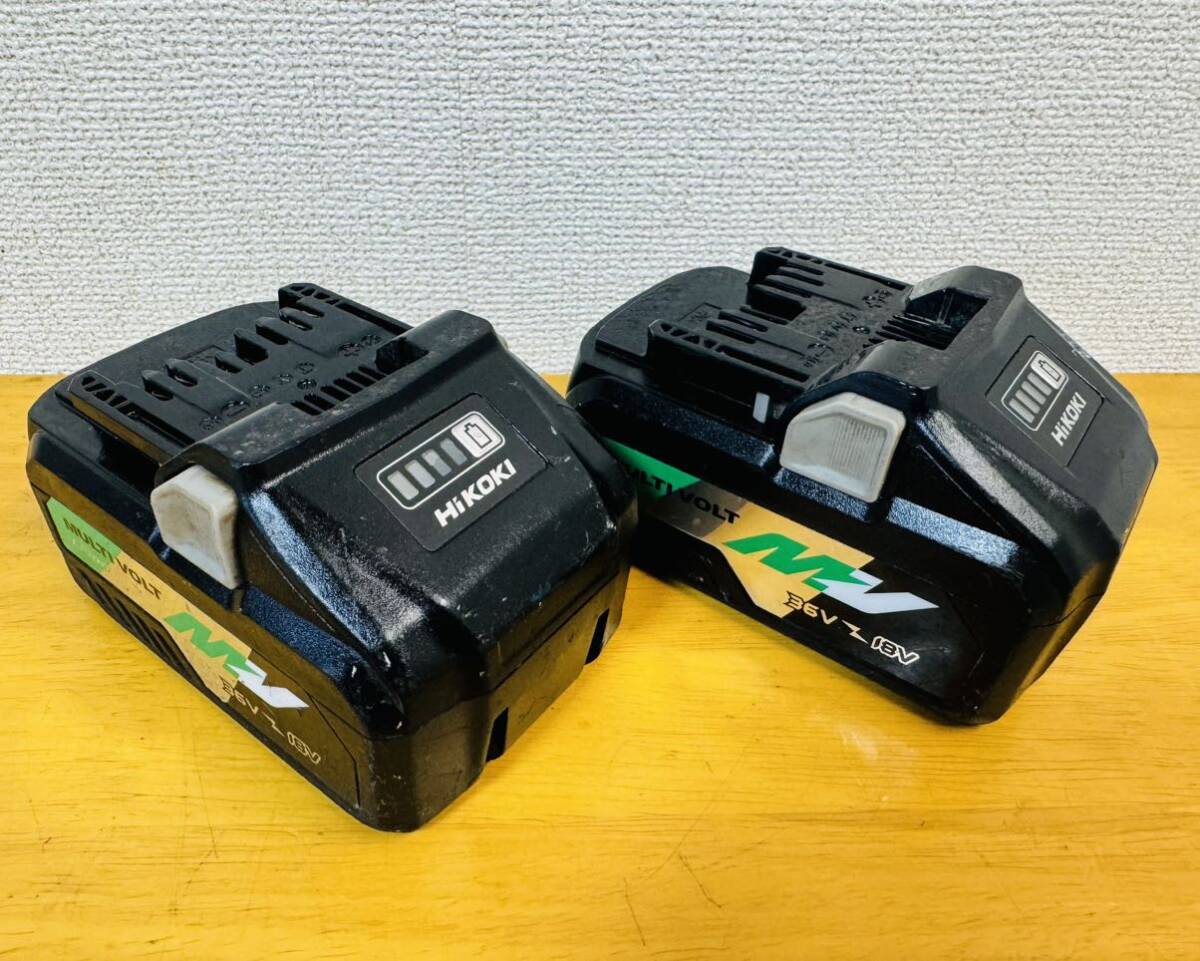 HiKOKI ハイコーキ バッテリー BSL36B18 充電工具2台セットジャンク品。。_画像9