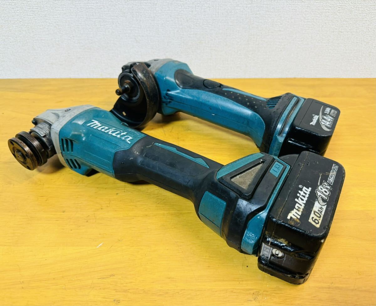 Makita マキタ 充電式ディスクグラインダ GA504DN/ GA400D 2台セットジャンク品の画像7