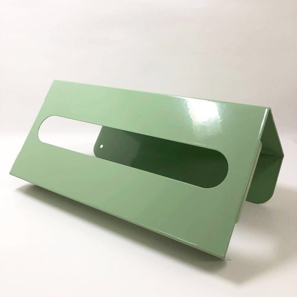 【 未使用 】 EMONJAY キッチンペーパー・ティッシュペーパーホルダー ( グリーン ) 収納 簡単取り付け 耐久性 コンパクト 台所 洗面所 