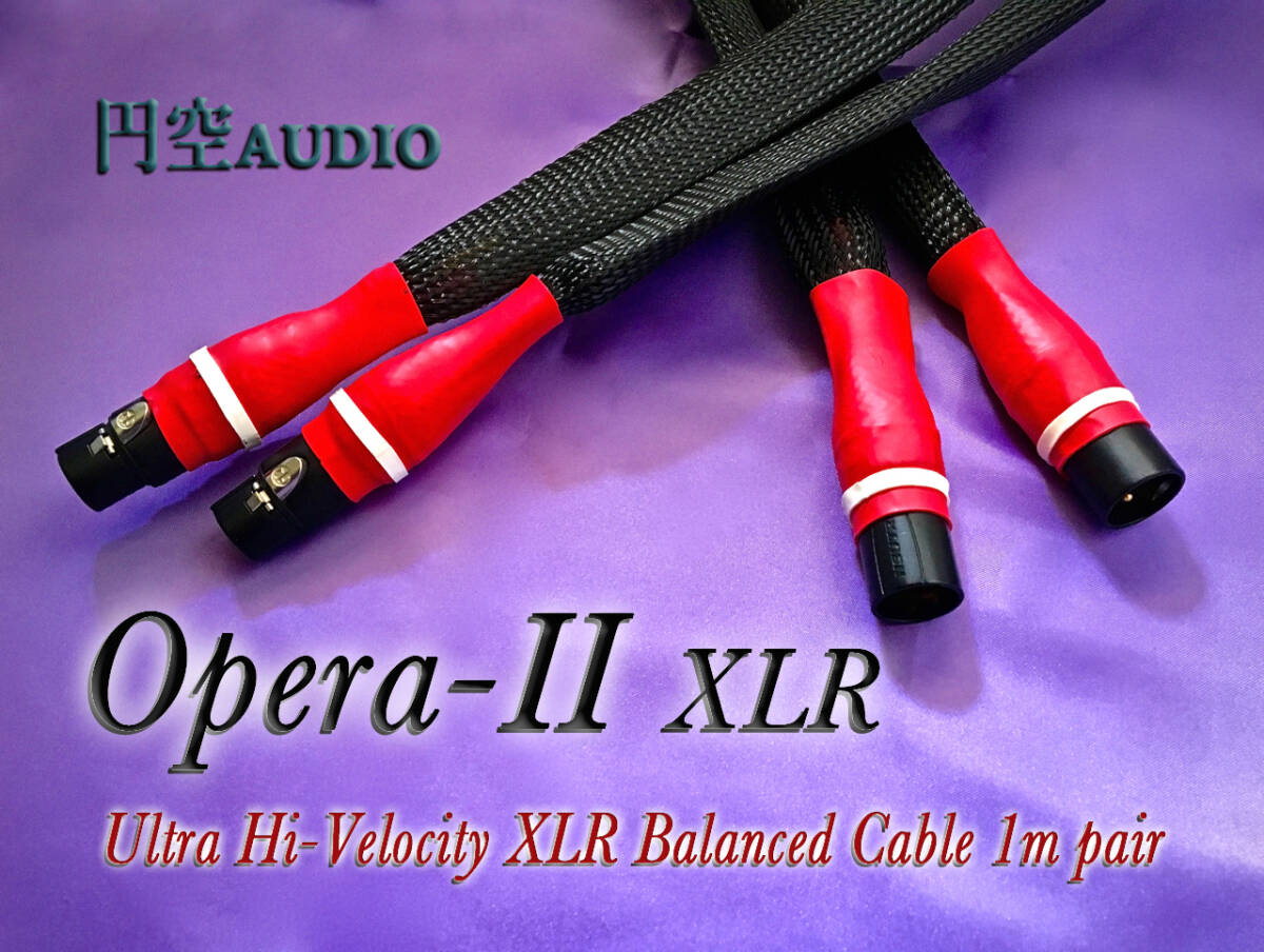 #428【★2024春季☆超プライスダウン】★最高峰XLR・その音 神領域★_円空Audio_Opera-Ⅱ_XLR仕様1mペア_アウトレット品_実売37万8千円が_画像2