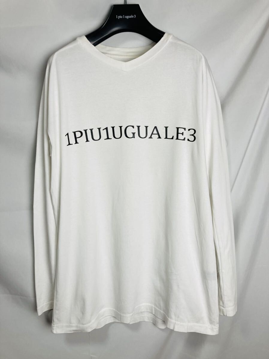 1PIU1UGUALE3 SPORTS ロゴカットソー　ロンT