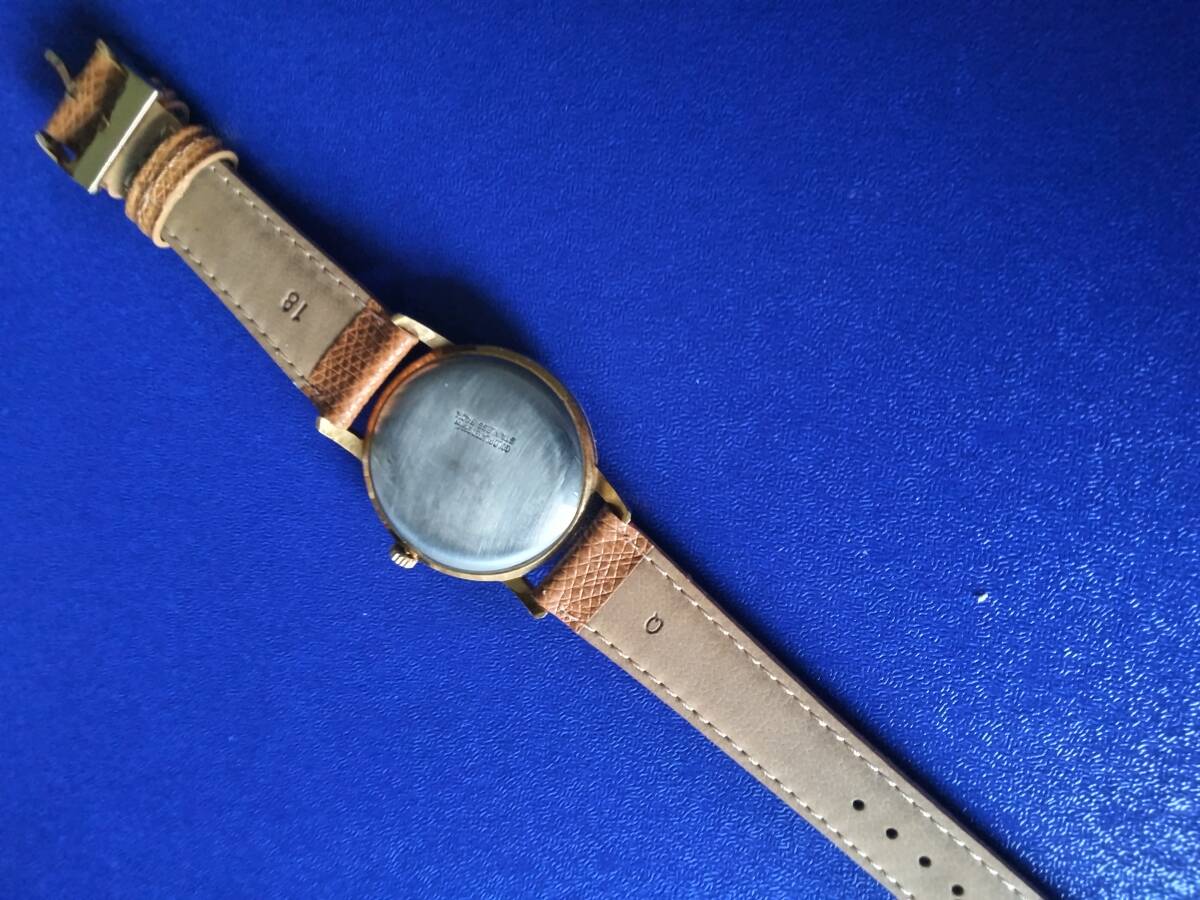 古い腕時計 ENICAR ULTRASONIC 17JEWELS 手巻き 稼働品 美品 35ｍｍ の画像4