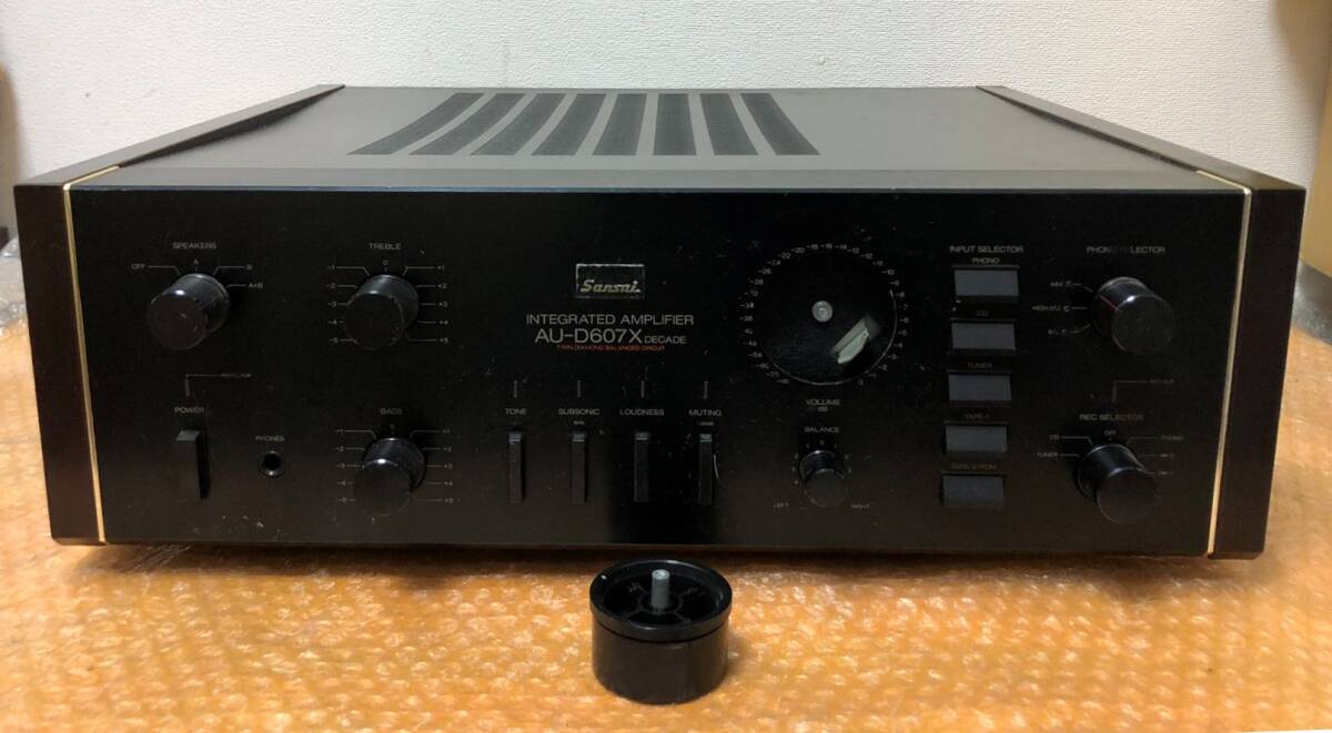 SANSUI Sansui AU-D607X pre-main amplifier electrification only verification Junk present condition goods 