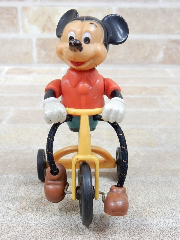 Disney/ディズニー ミッキーマウス 三輪車 ヴィンテージトイ GABRIEL INDUSTRIES社 1977年/当時物 香港製 【6271y1】_画像2