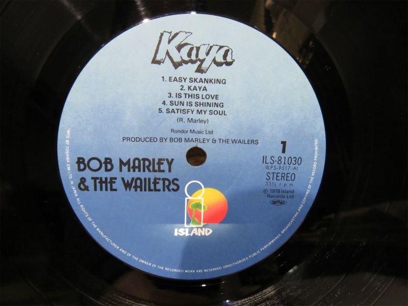 BOB MARLEY＆THE WAILERS ボブ マーリー＆ザ ウェイラーズ KAYA カヤ LP レコード 洋楽 レゲイ Reggae【1005mk】の画像3