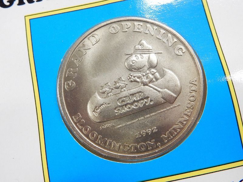 スヌーピー/CAMP SNOOPY キャンプス ヌーピー 1992/1952 記念コイン セット 【7056y1】の画像2