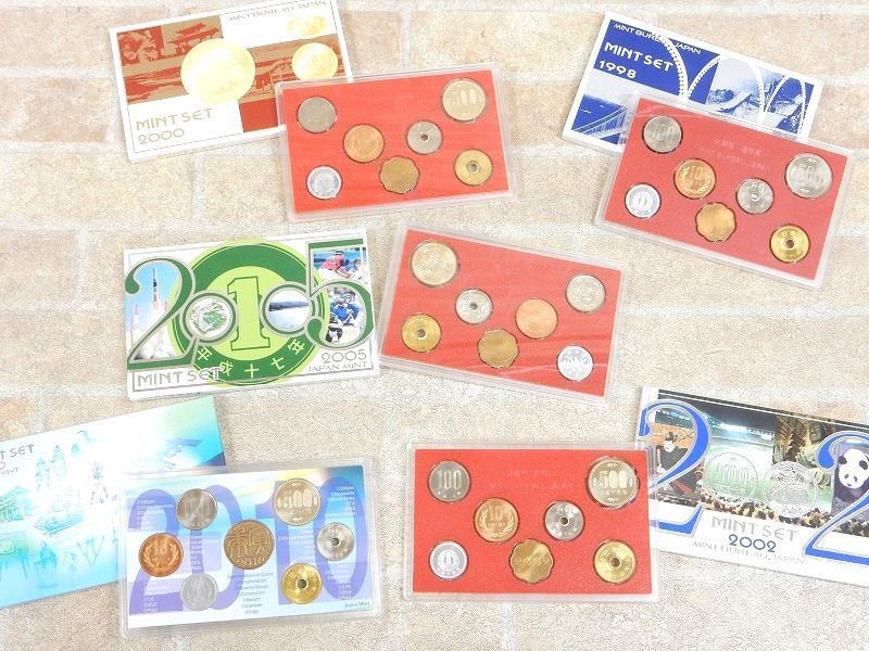 良品! MINT SET 1998/2000/2002/2005/2010 貨幣セット 造幣局 5点セット 【5879y1】_画像1