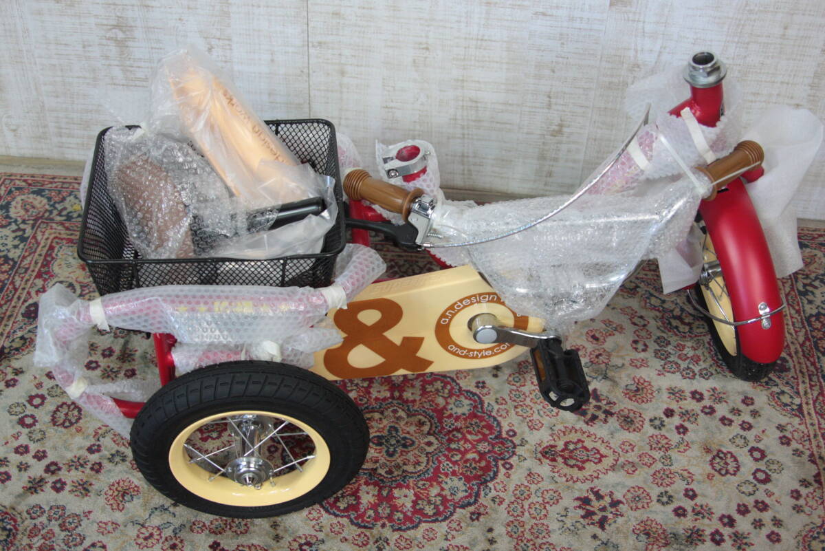 ∇101　a.n.design works　子供用　自転車　三輪車　trike-FRR　レッド　未使用_画像8