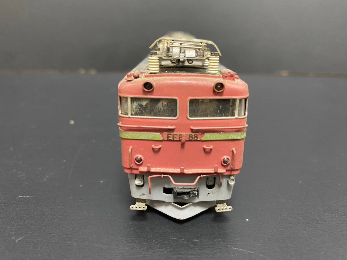 *a-59 HO gauge end uEF8188 type railroad made of metal train railroad model National Railways Showa Retro retro collection 0.89.