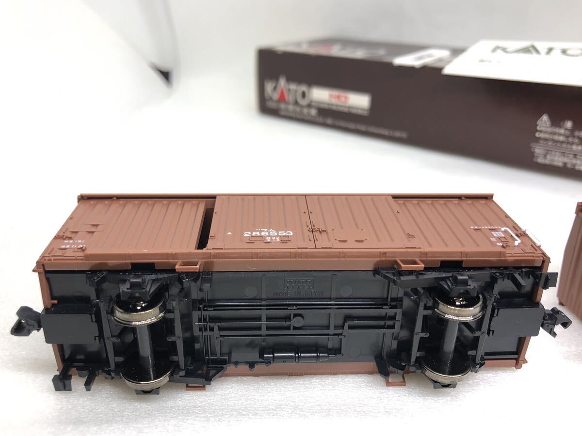 50 HOゲージ KATO ワム80000形 有蓋車 ワム286553 ワム288341 鉄道模型 貨車 現状品 付属品パーツありの画像6