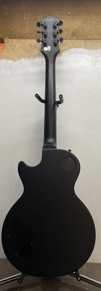 ♯012:EPIPHONEエピフォンXⅡ Goth Les Paul Studio PBレスポール スタジオつや消しブラック系エレキ ギターの画像6