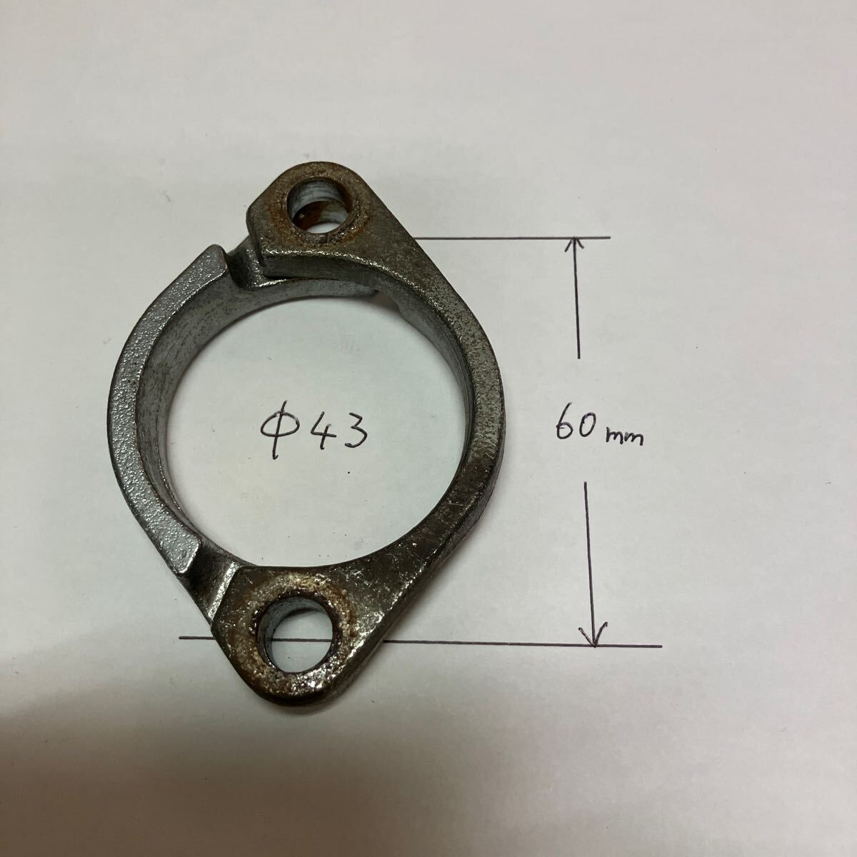 カワサキ ゼファー1100 ？ 純正マフラーフランジ 1台分 中古 8個セットの画像5