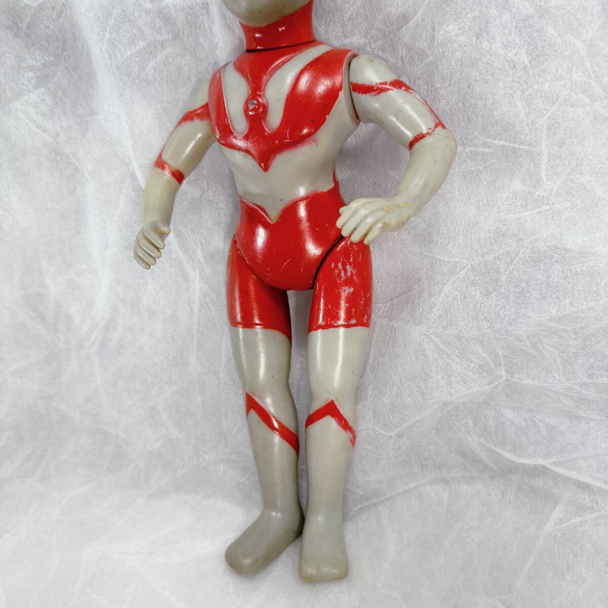 円谷プロ ウルトラマン ソフビ人形 1966年製 当時物 約30cmの画像3