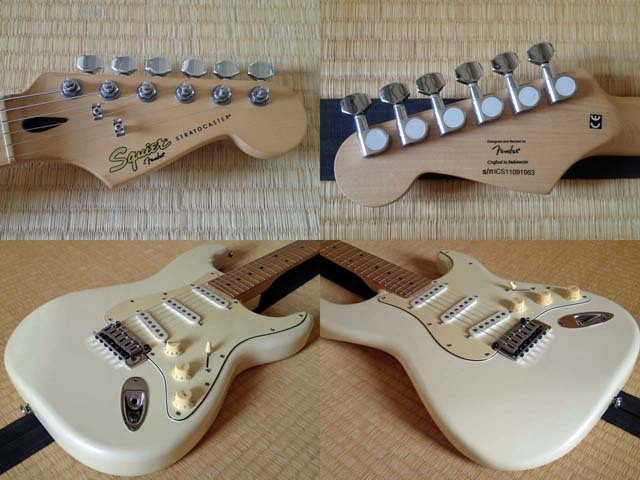 Squier by Fender Deluxe Stratocaster PWM パールホワイト Fender純正ハードケース付きの画像7
