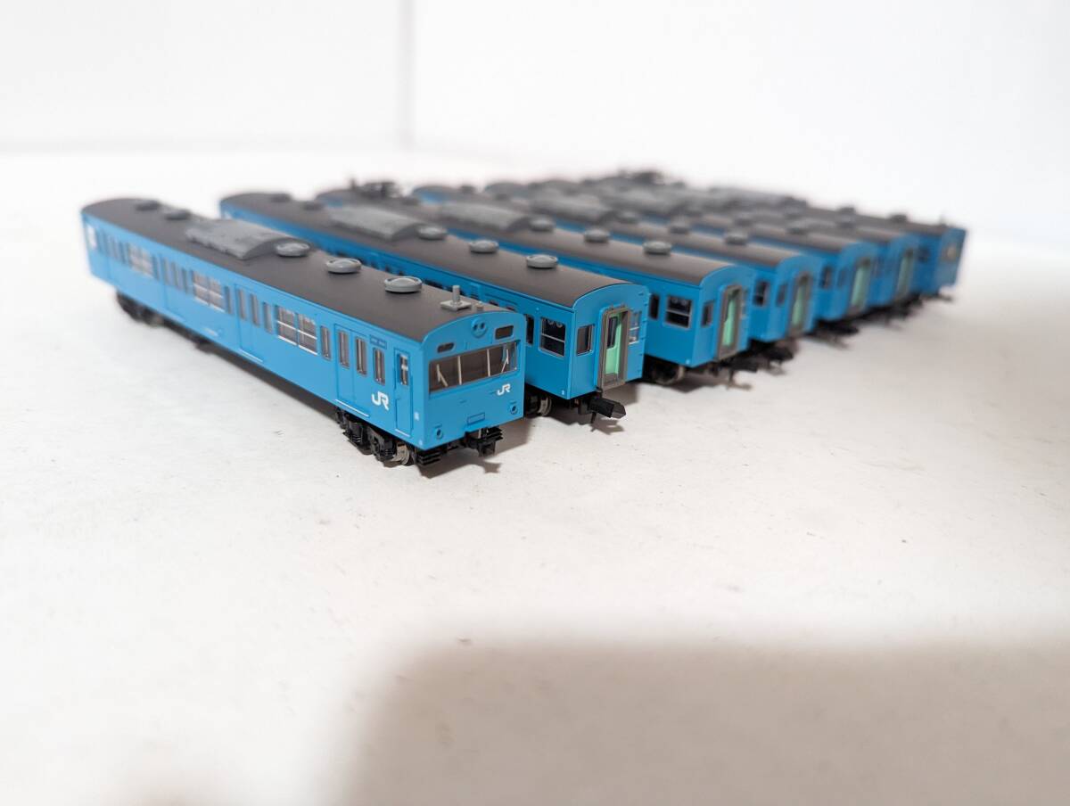 美品 動作確認済み 0415T A-0441　103系 JR東海 スカイブルー・冷房車 ７両セット Ｎゲージ 鉄道模型 MAICRO ACE マイクロエース_画像5