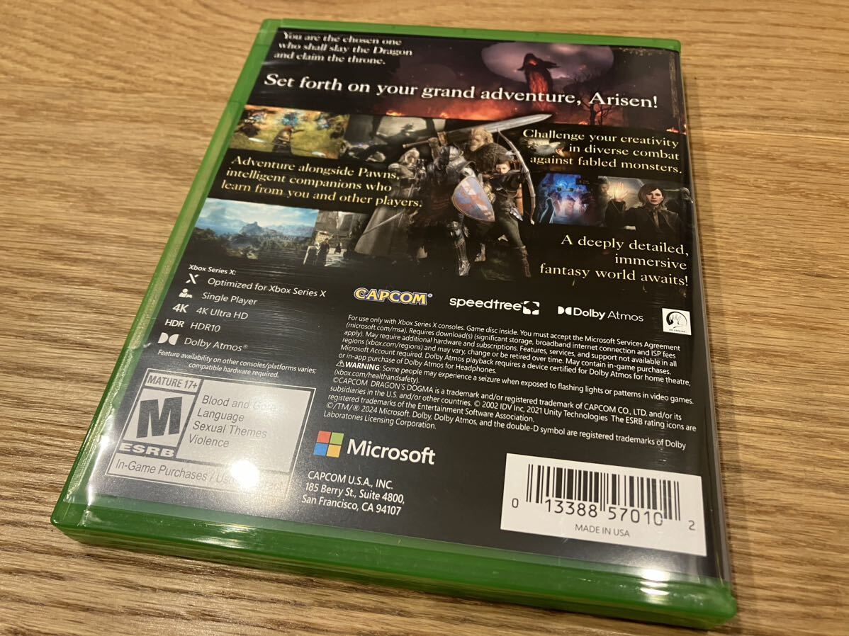 【新品同様】Dragon’s Dogma 2 Xbox Series X 日本本体動作 日本語音声 日本語字幕 ドラゴンズドグマ2 北米版 パッケージ版