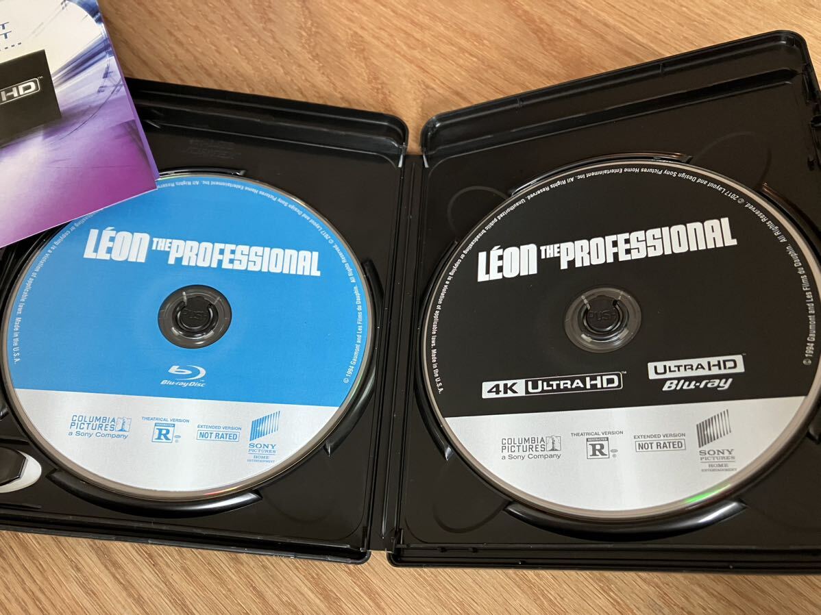 【新品同様】北米盤 Leon The Professional 4K UHD Blu-ray HDR Ultra HD 2枚組 Dolby STMOS ドルビーアトモス シュリンク レオン_画像3