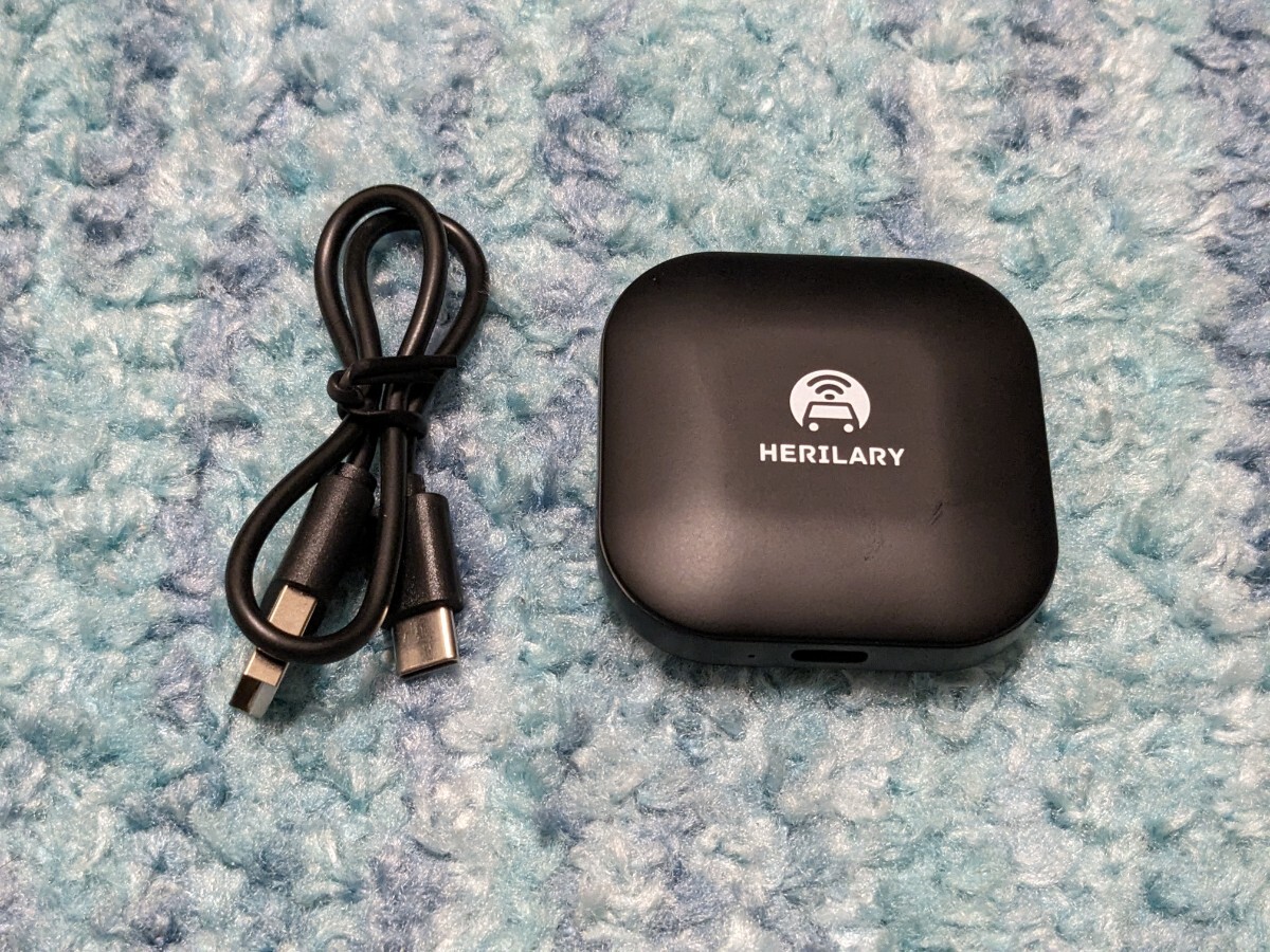 0604u0236　carplay ai box CarPlayワイヤレスアダプター 有線接続のみの純正CarPlayを無線化する最新wirelessアダプター Herilary C1-CP_画像1