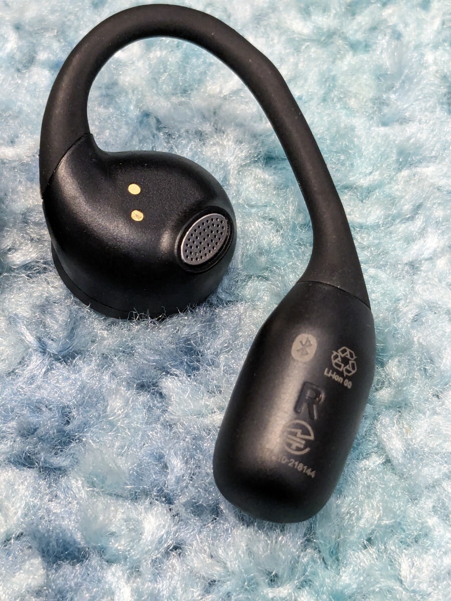 0604u0510 GLIDiC Hear Free 完全ワイヤレスイヤホン オープン型 耳掛けタイプ イヤーフック形状 耳を塞がない 軽量 GL-HF6000の画像6