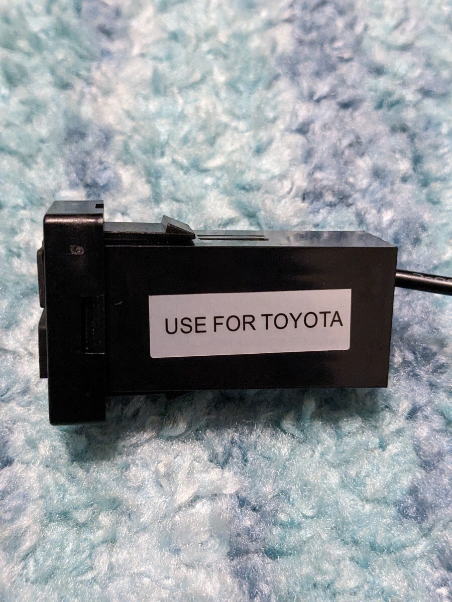 0604u0539 USB入力ポート＆HDMI入力ポート オーディオ中継 オーディオパーツ スイッチホールパネル TOYOTA トヨタ車系用の画像4