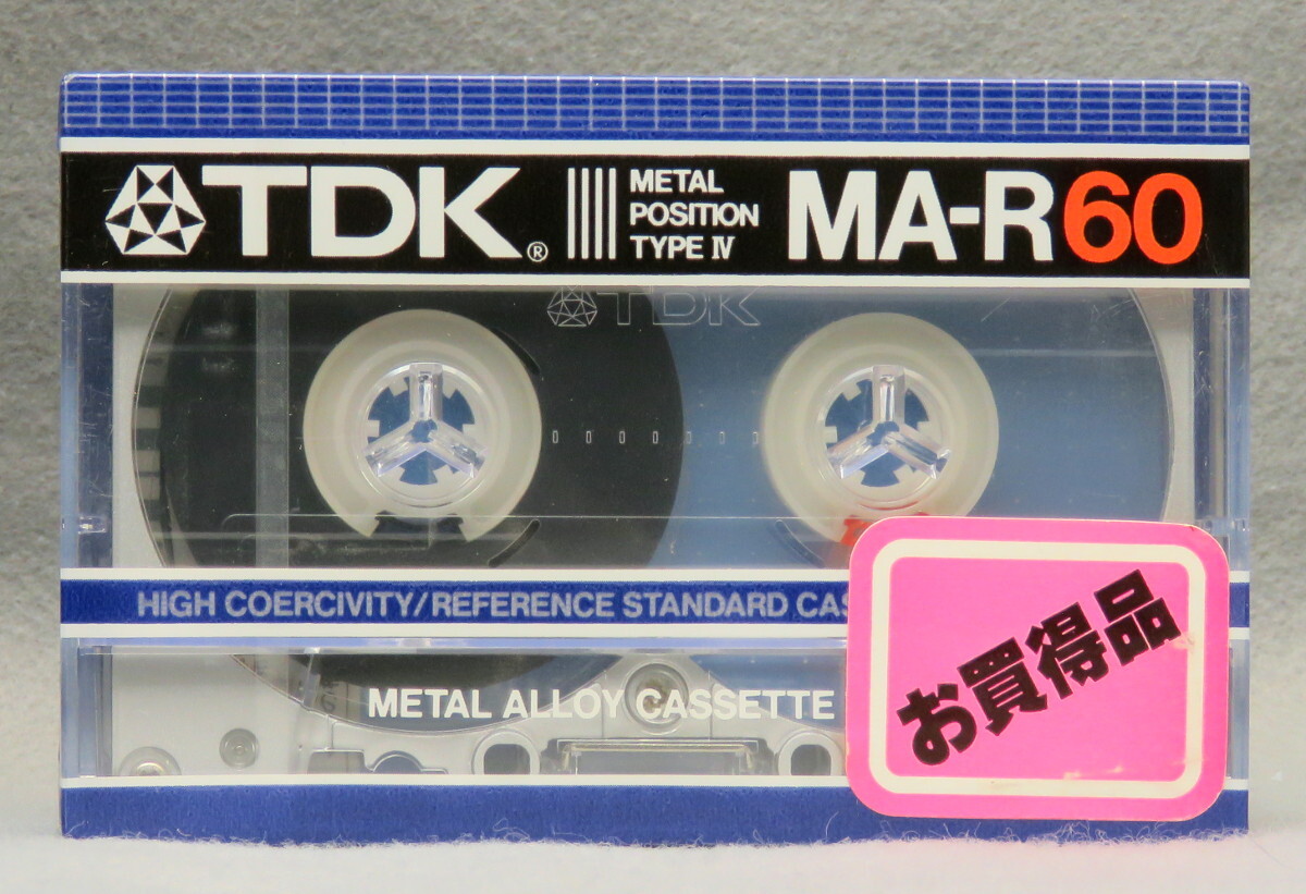 カセットテープ TDK MA-R C60 未開封品 メタルテープの画像2