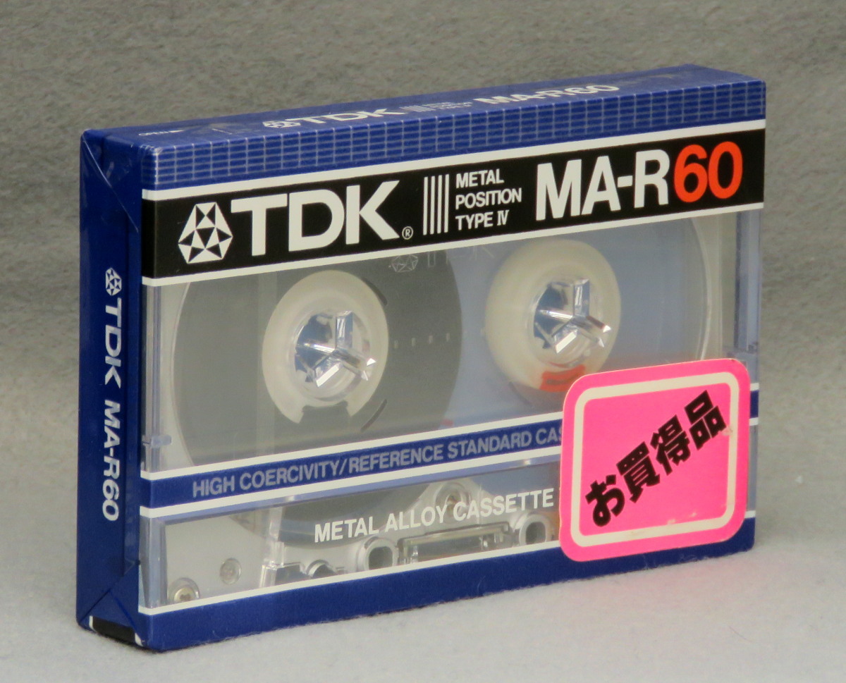 カセットテープ TDK MA-R C60 未開封品 メタルテープの画像1