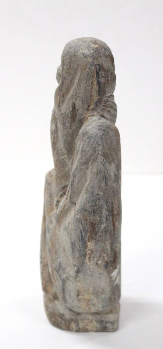 希少 南米 メソアメリカ マヤ文明 アフリカ 東南アジア 石像 インテリア 美術品 遺跡 彫刻 高さ約18cm_画像3