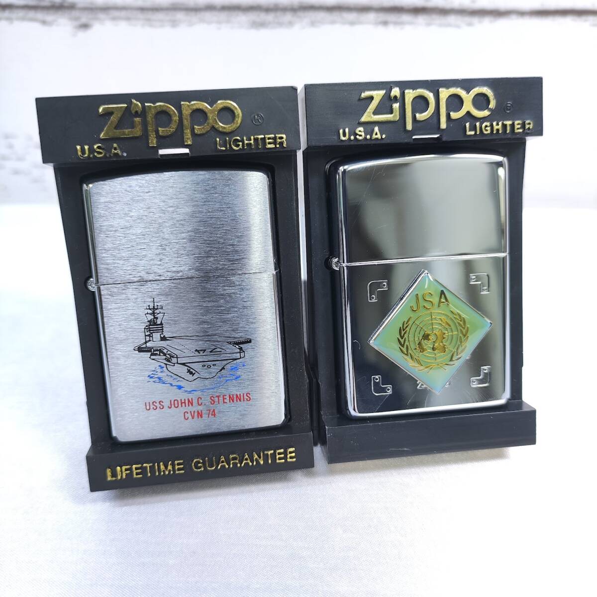 ☆Zippo ジッポ ライター☆　USS JOHN C STENNIS ジョン・C・ステニス CVN74 / JSA アメリカ海軍 航空母艦