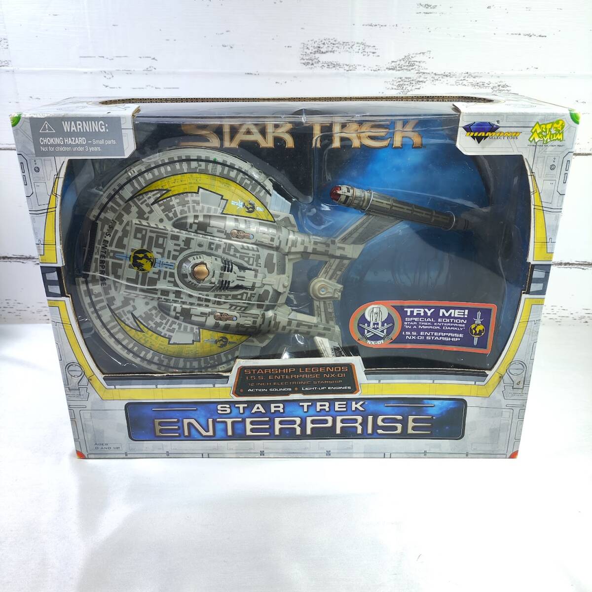 ■未開封 訳あり 2個■ アートアサイラム スタートレック エンタープライズ 号 STAR TREK I.S.S. ENTER PRISE NX-01 ART ASYLUM 箱破損の画像3