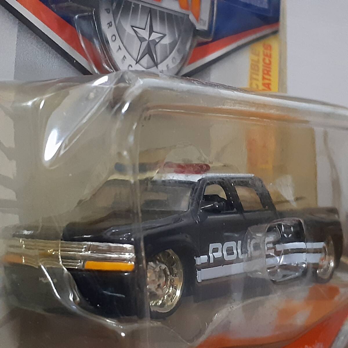 JADA 99 CHEVY SILVERADO DOOLEY PICKUP POLICE Chevy silver la-do minicar patrol car police vehicle lowdown Hot Wheels 