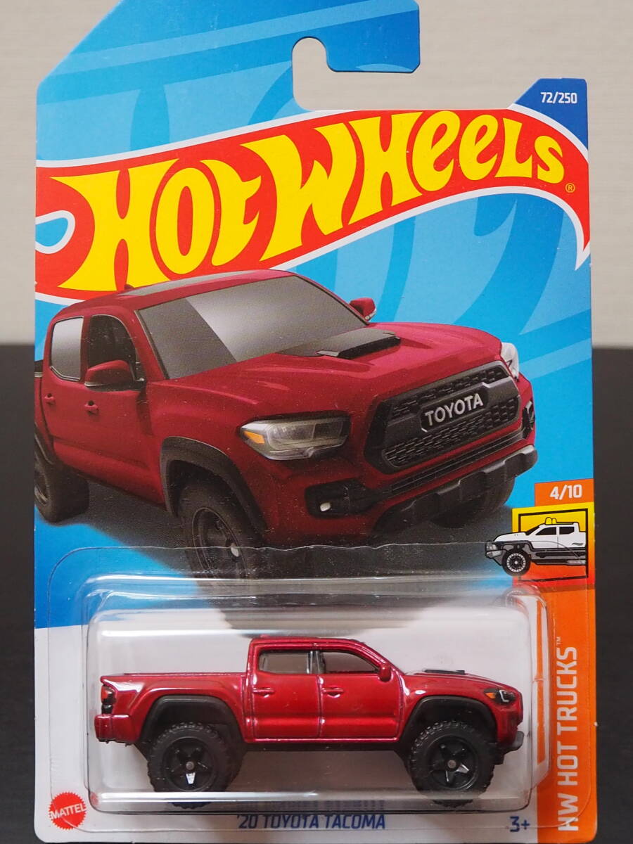 HOT WHeeLs 2020 TOYOTA TACOMA 赤 トヨタ タコマ ミニカー ピックアップ アメ車 トラック サンルーフ ホットウィールの画像1