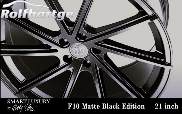 ロルフハルトゲ F10 Matte Black Edition 9.0J×21 レクサス RX PCD 5/114.3 LEXUS マットブラック 21インチ ホイール 4本セット 送料無料_Rolfhartge ロルフハルトゲ F10