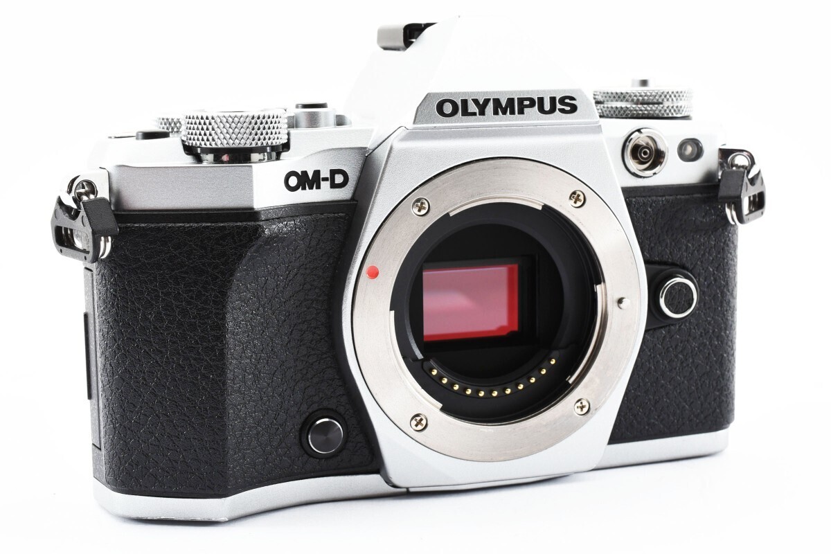 OLYMPUS デジタルミラーレス一眼カメラ OM-D E-M5Ⅱ MarkⅡ ボディ シルバー バッテリー付属 オリンパス　ショット数7529回